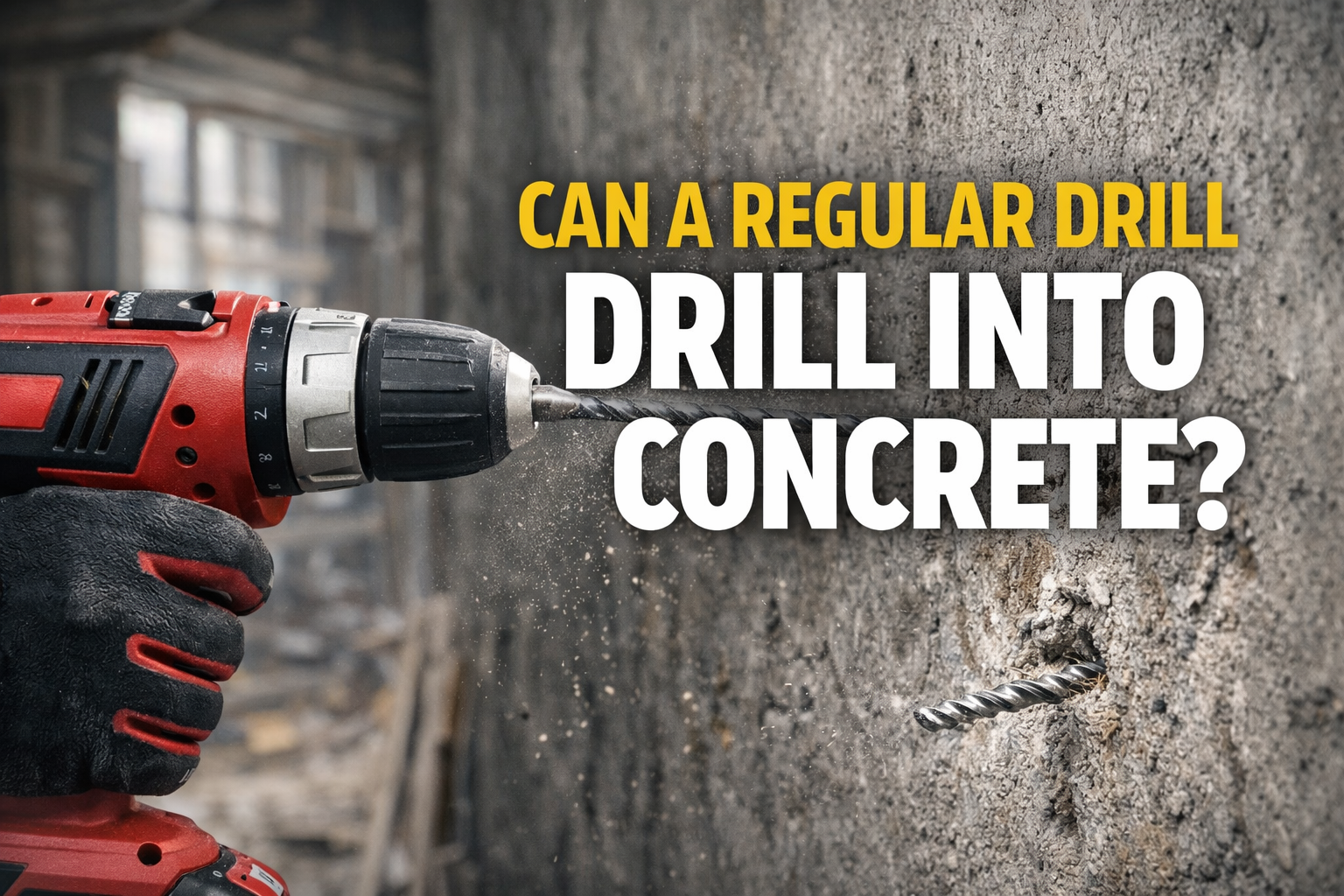 Can a Regular Drill Drill Into Concrete?