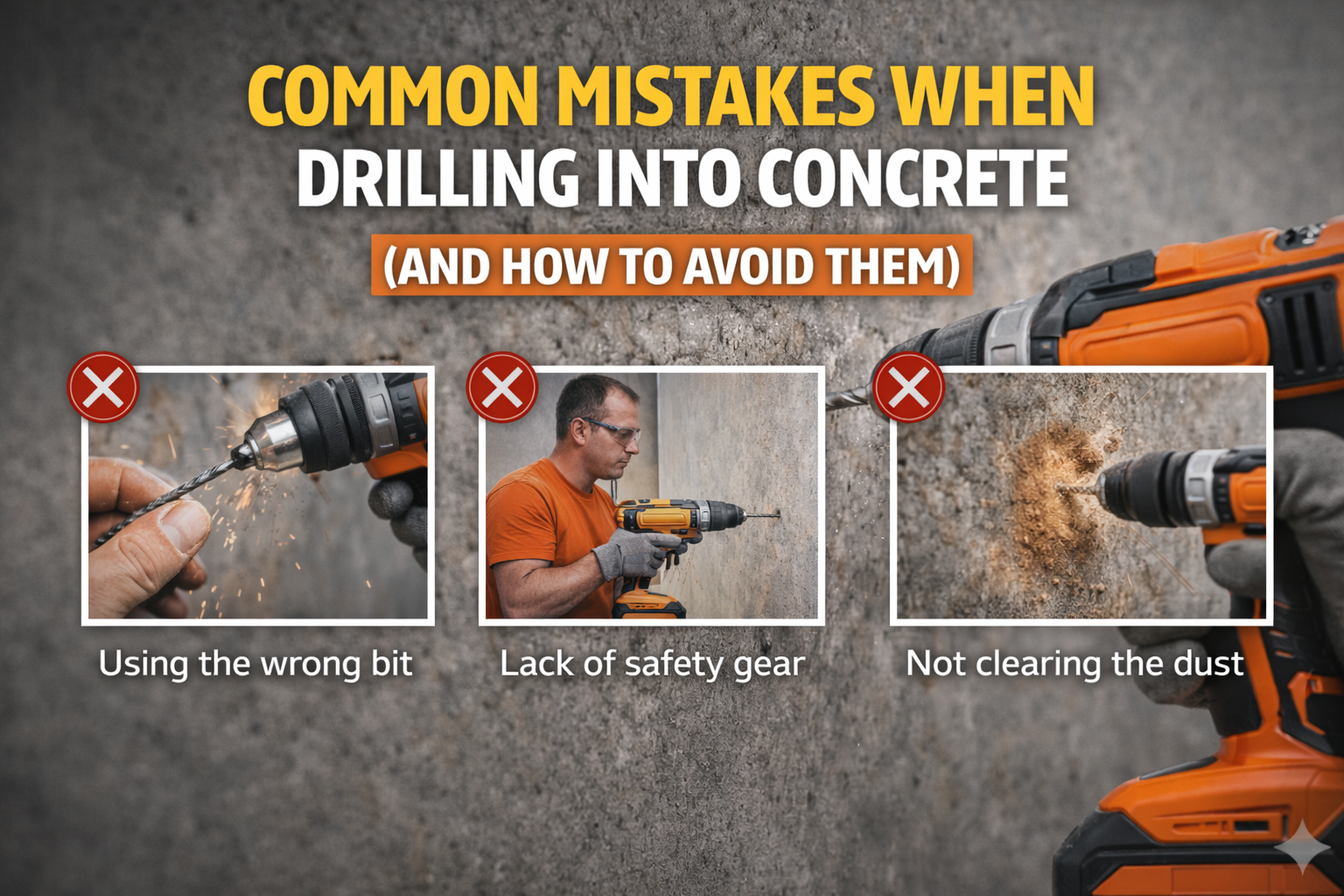Common Mistakes When Drilling Into Concrete (And How to Avoid Them)
