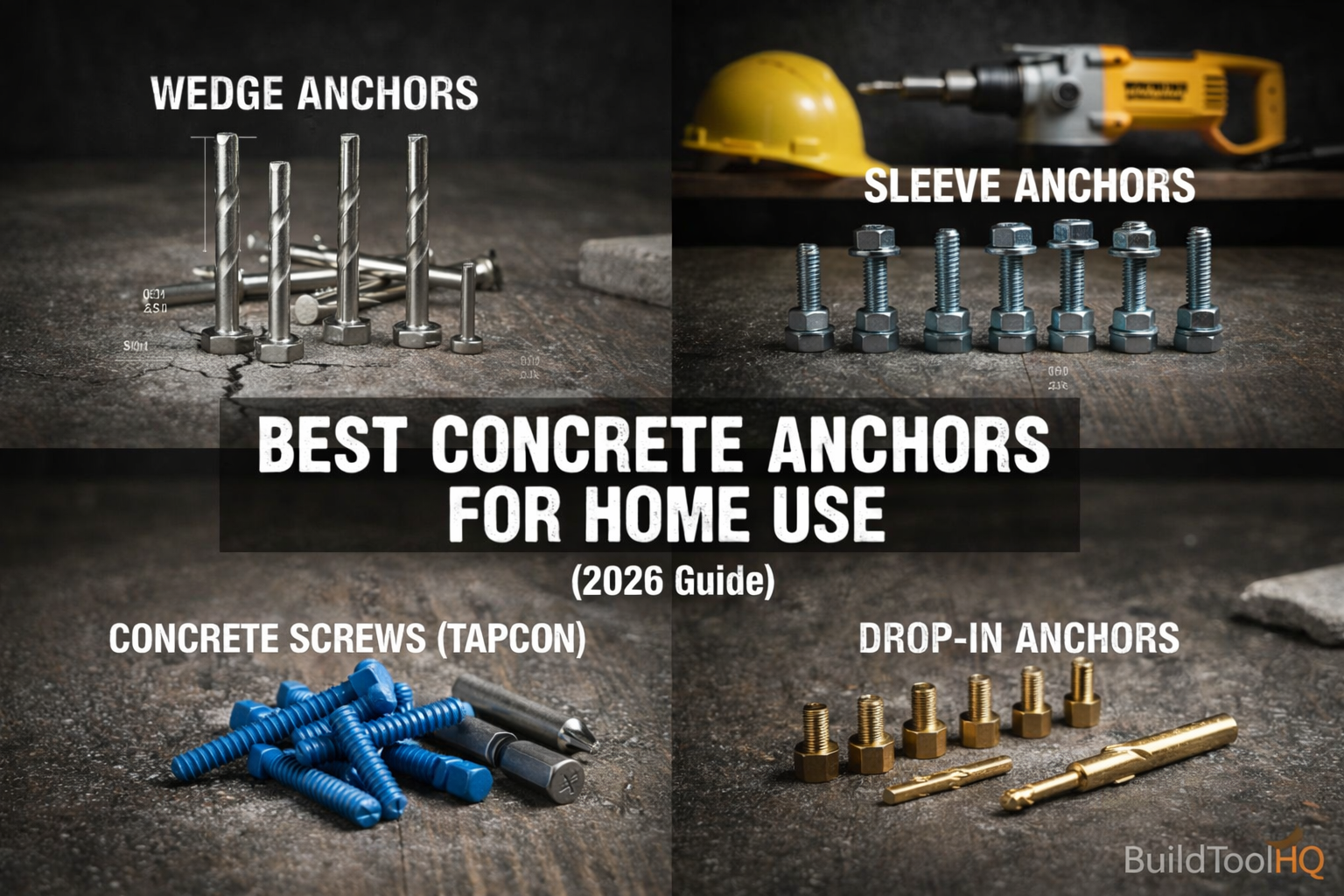 Best Concrete Anchors for Home Use (2026 Guide)