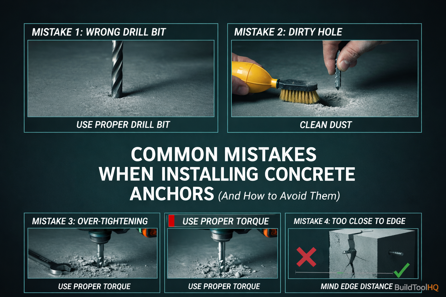 Common Mistakes When Installing Concrete Anchors (And How to Avoid Them)