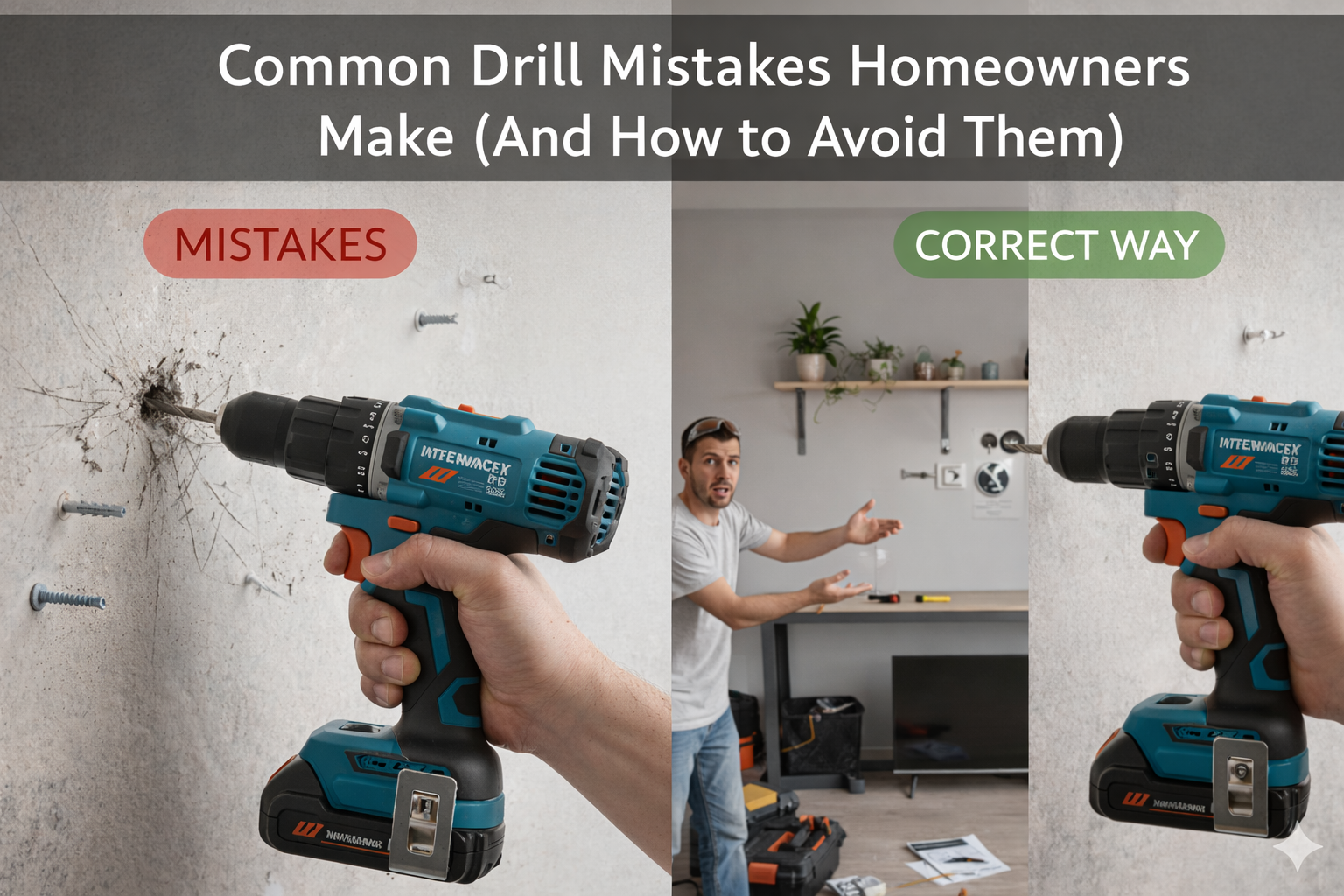 Common Drill Mistakes Homeowners Make (And How to Avoid Them)