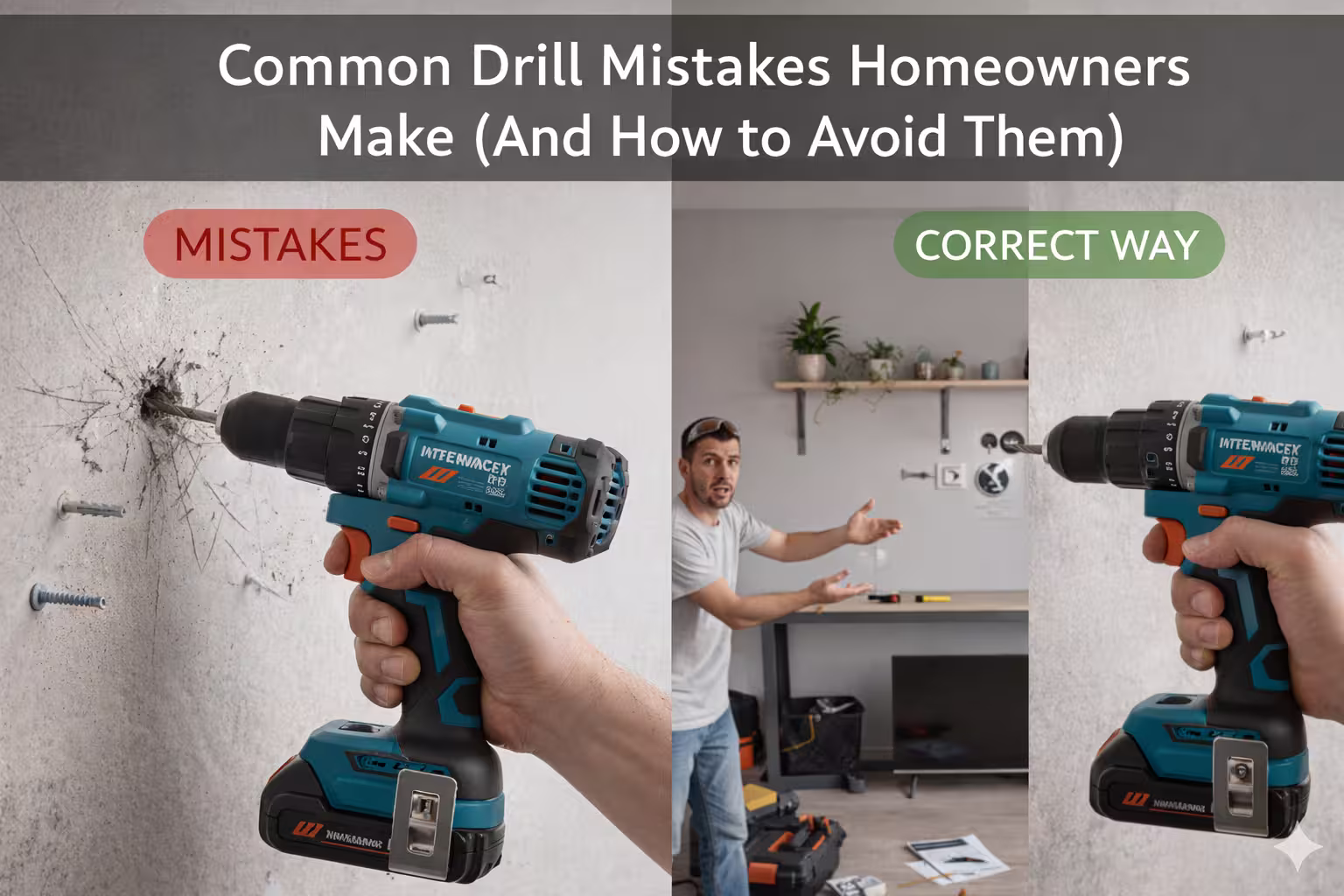 Common Drill Mistakes Homeowners Make (And How to Avoid Them)