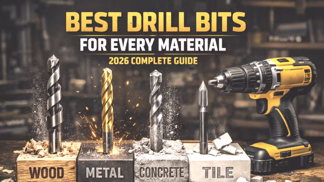 Best Drill Bits for Every Material (2026 Complete Guide)