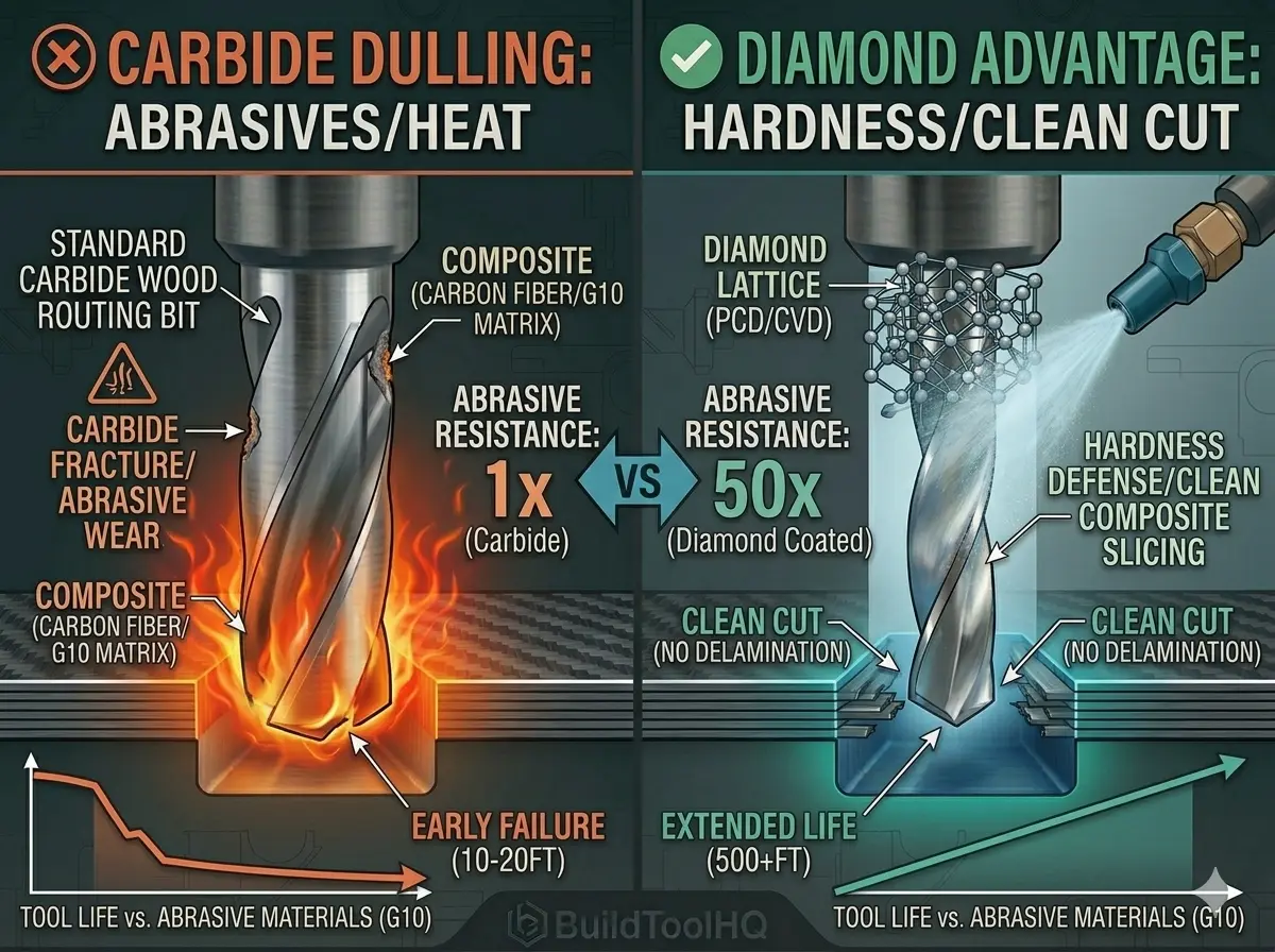Diamond Coated CNC Bits: Mastering Composites and Abrasive Materials